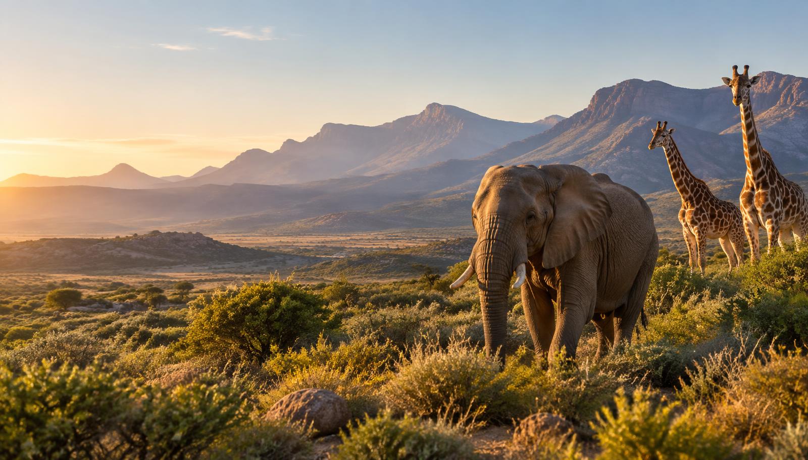 Safari landscape in the Greater Kruger region